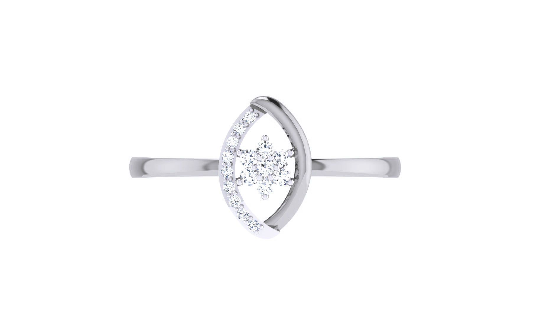 Ultra light wt Women Ring 3dm stl renders details 3D print model_5