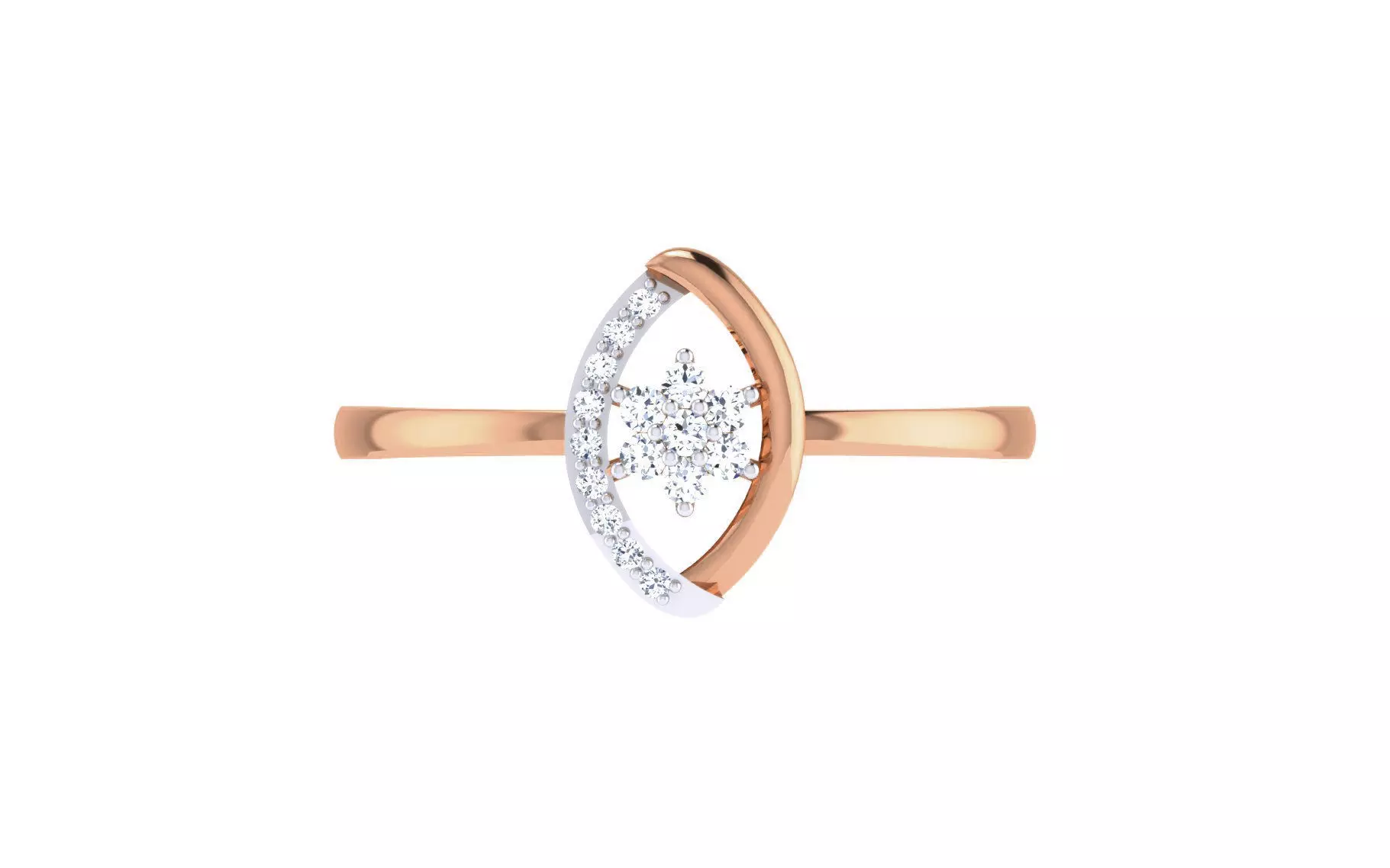 Ultra light wt Women Ring 3dm stl renders details 3D print model_0