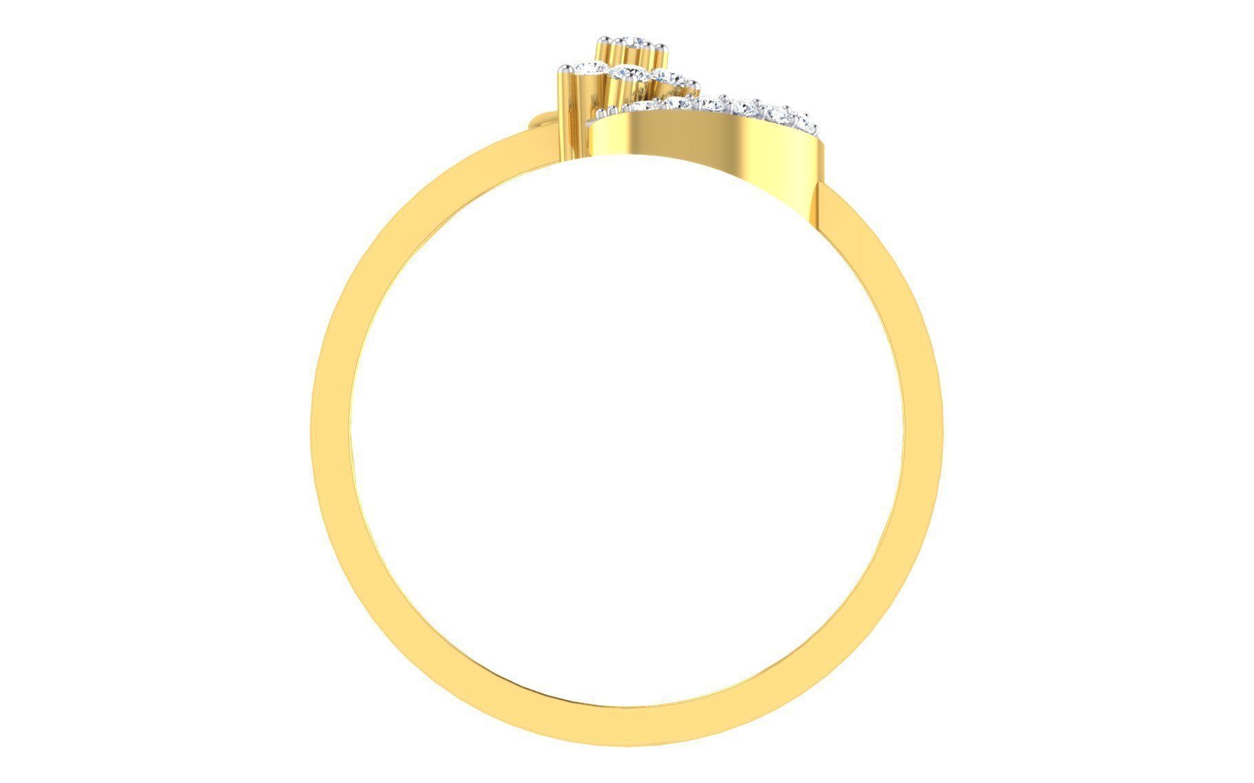 Ultra light wt Women Ring 3dm stl renders details 3D print model_11
