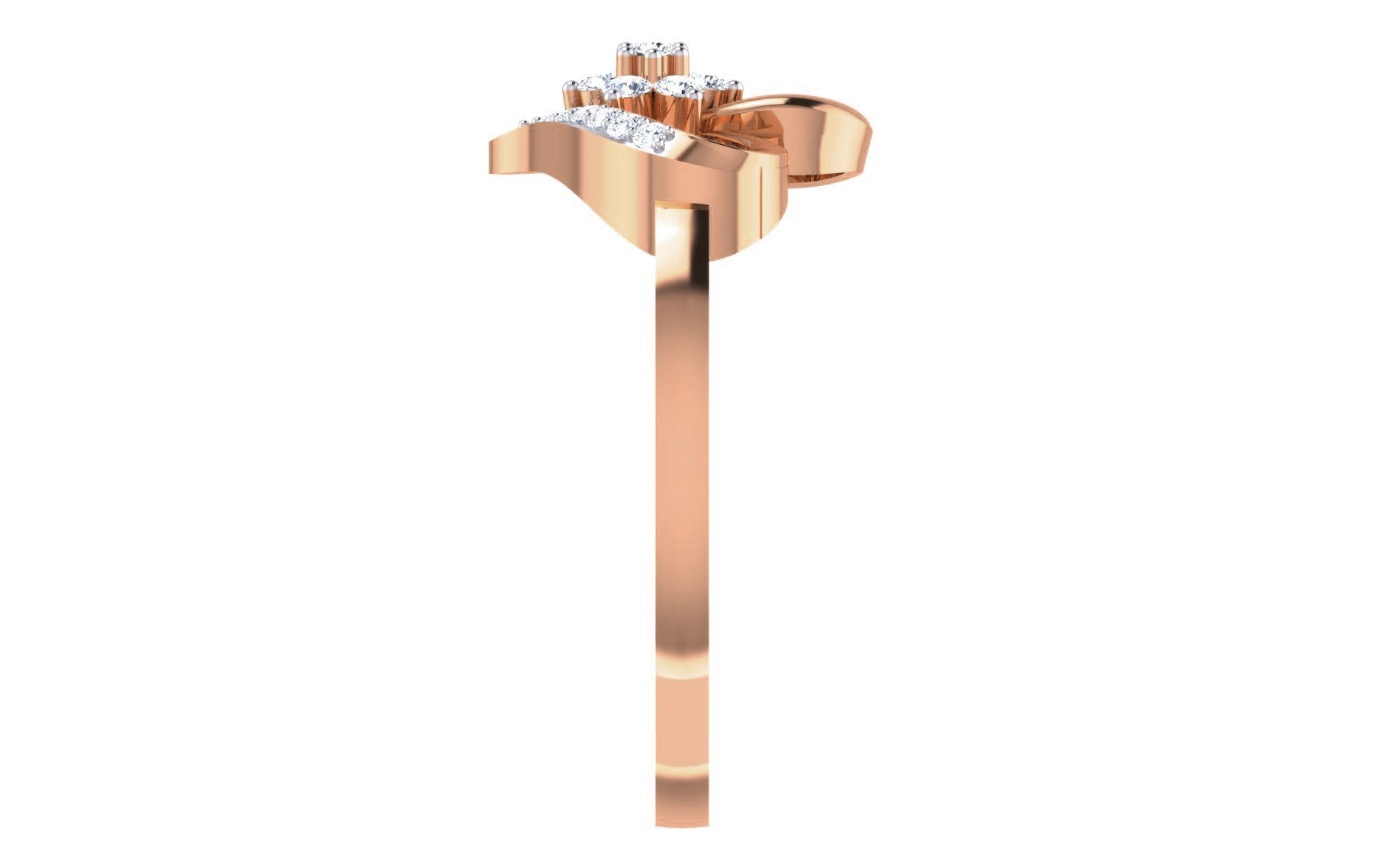 Ultra light wt Women Ring 3dm stl renders details 3D print model_9