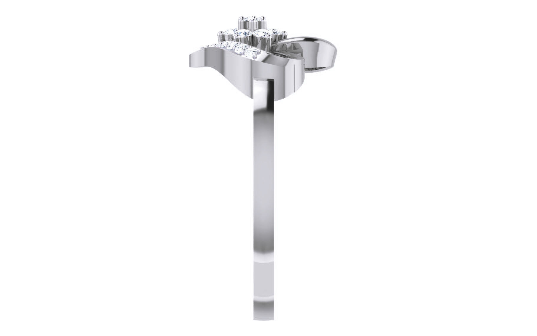 Ultra light wt Women Ring 3dm stl renders details 3D print model_8