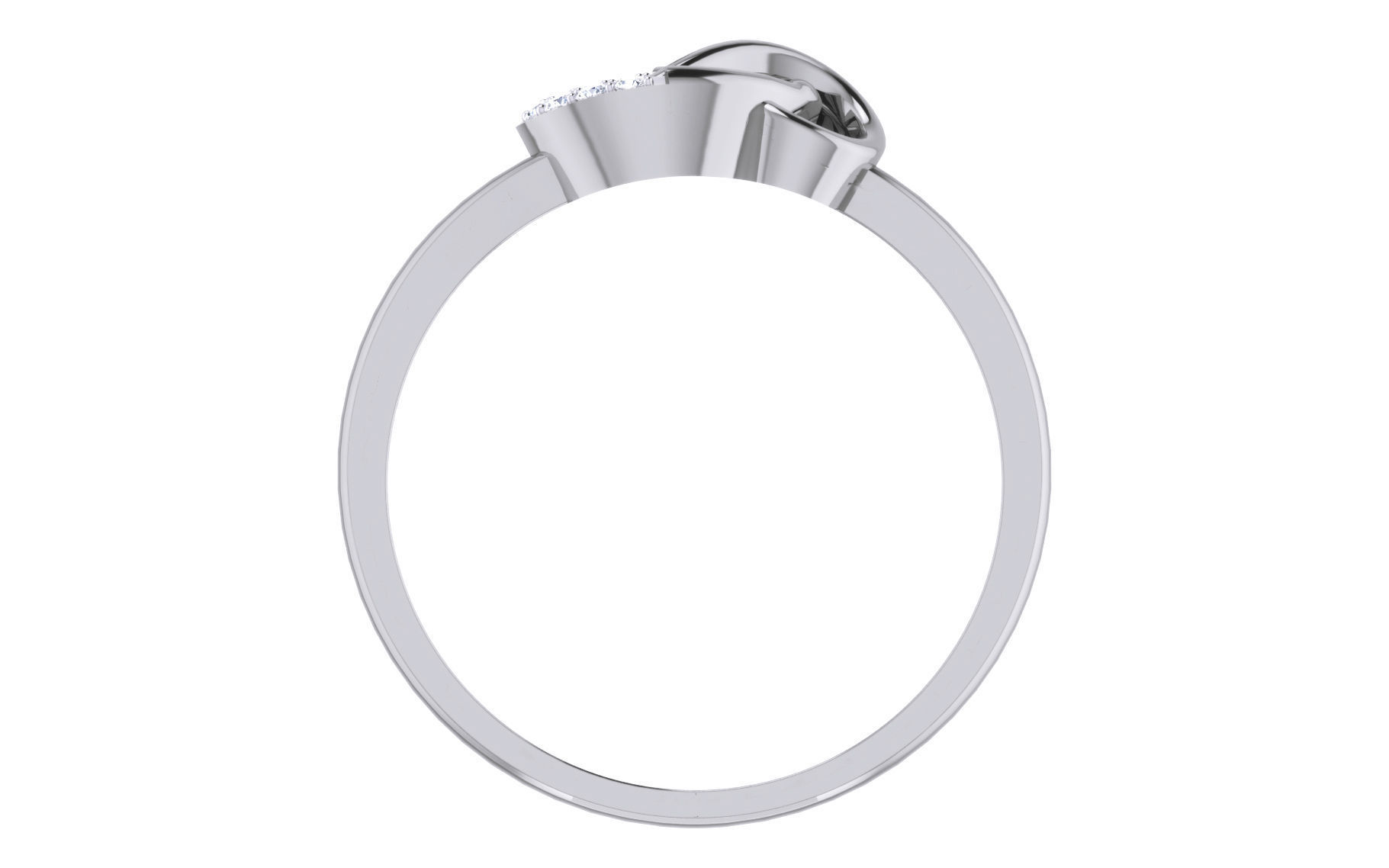 Ultra light wt Women Ring 3dm stl renders details 3D print model_6