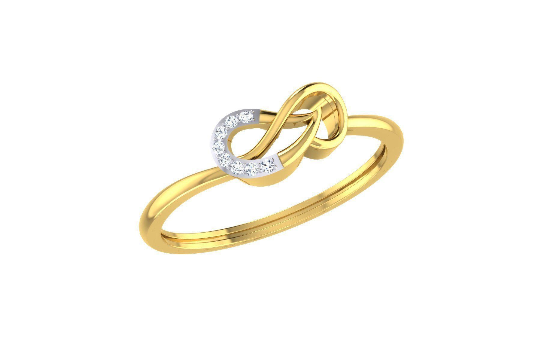 Ultra light wt Women Ring 3dm stl renders details 3D print model_4