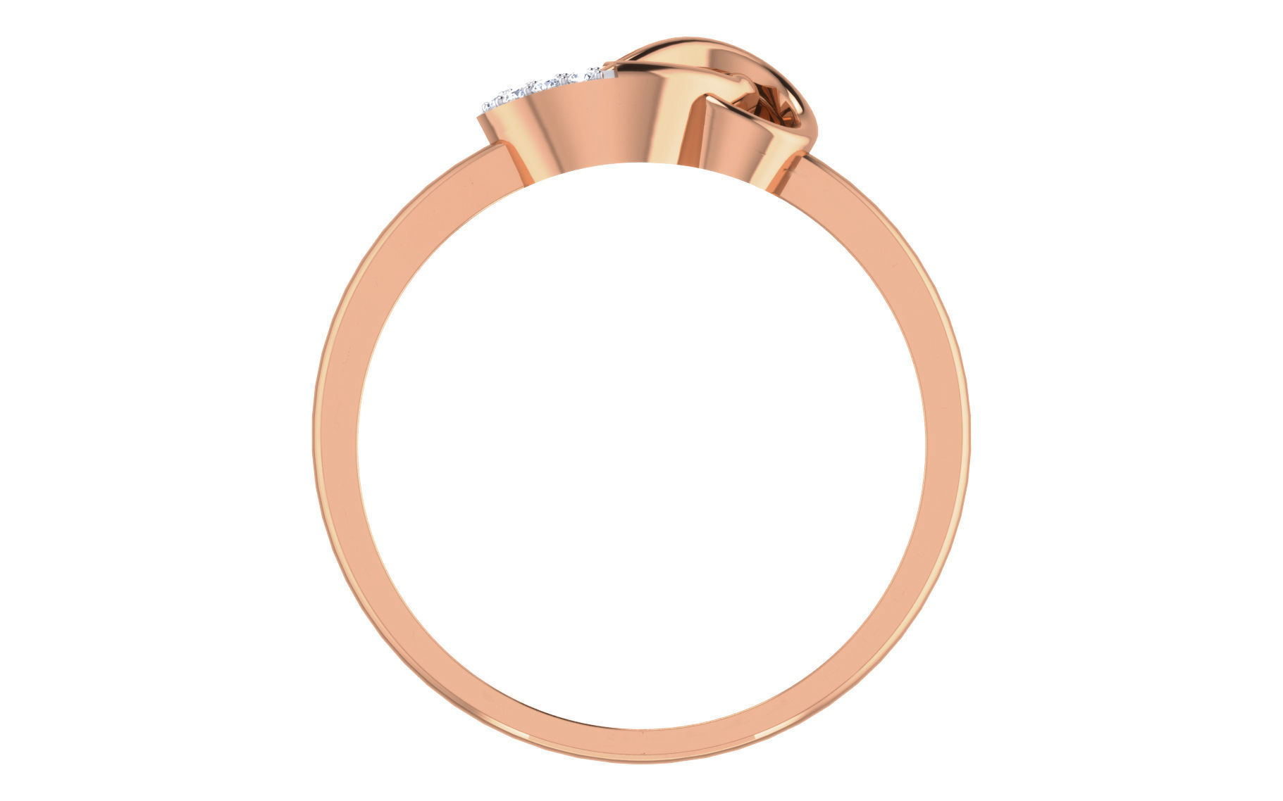 Ultra light wt Women Ring 3dm stl renders details 3D print model_2