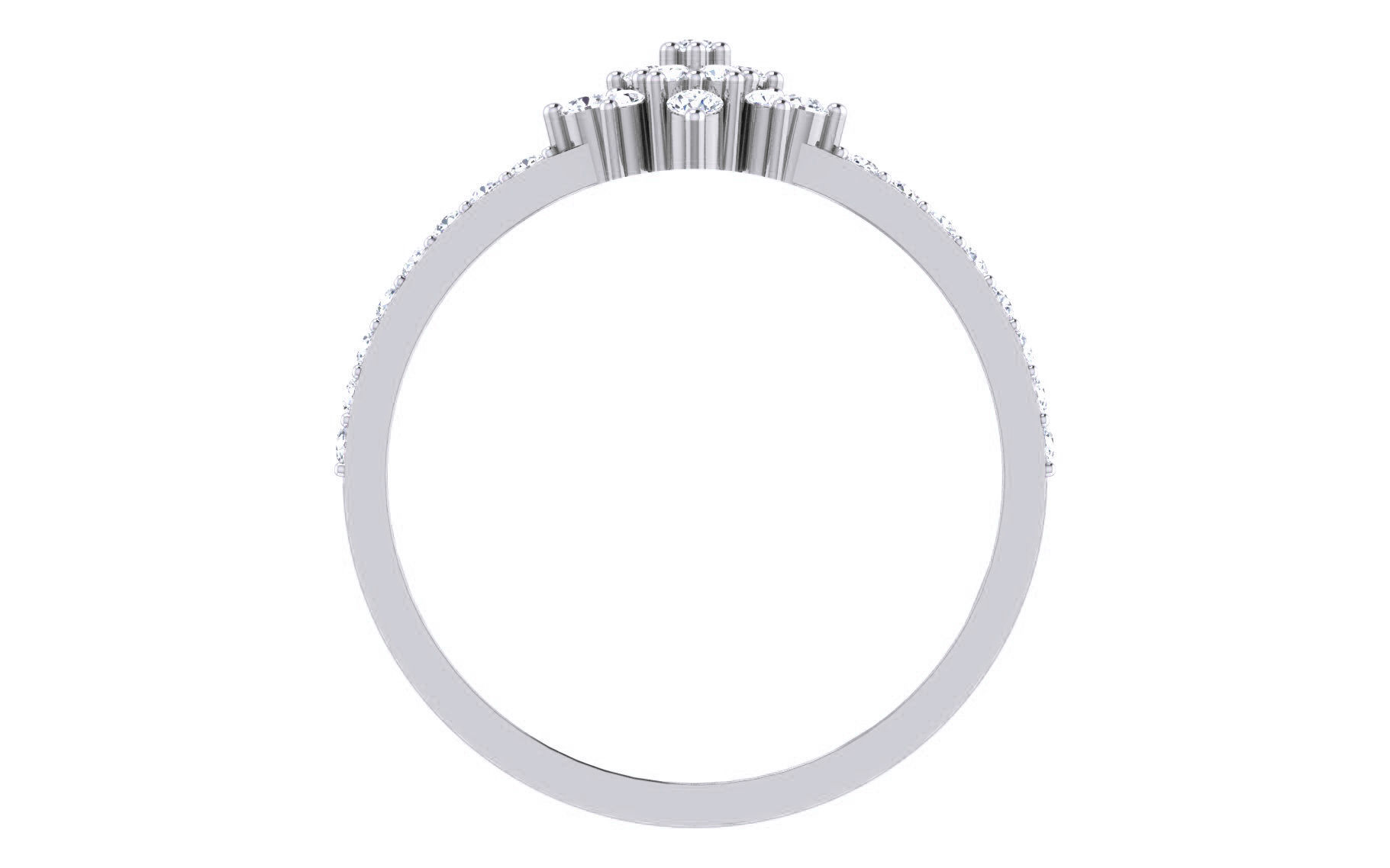 Ultra light wt Women Ring 3dm stl renders details 3D print model_8