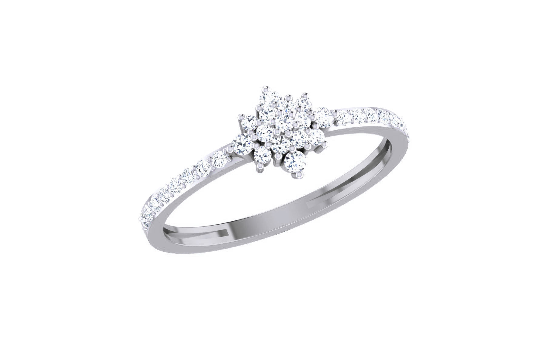 Ultra light wt Women Ring 3dm stl renders details 3D print model_2