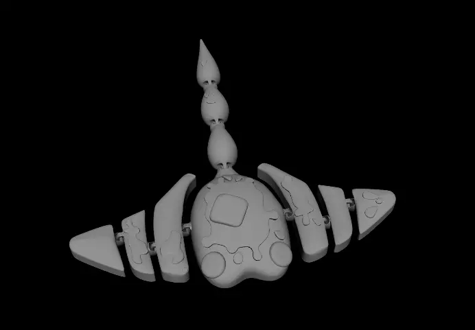 Stingray Articulated toys 3D print model