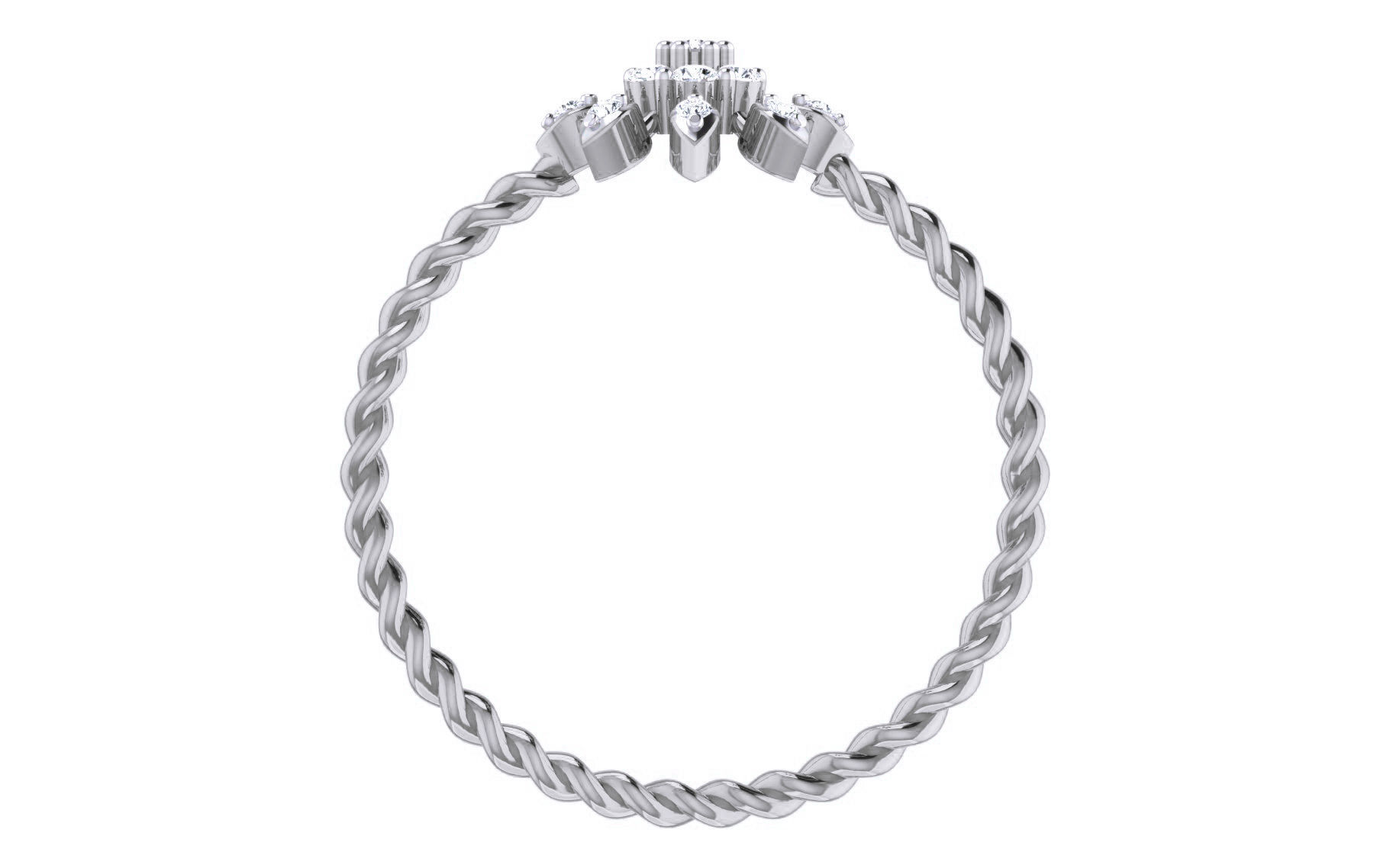 Ultra light wt Women Ring 3dm stl renders details 3D print model_2