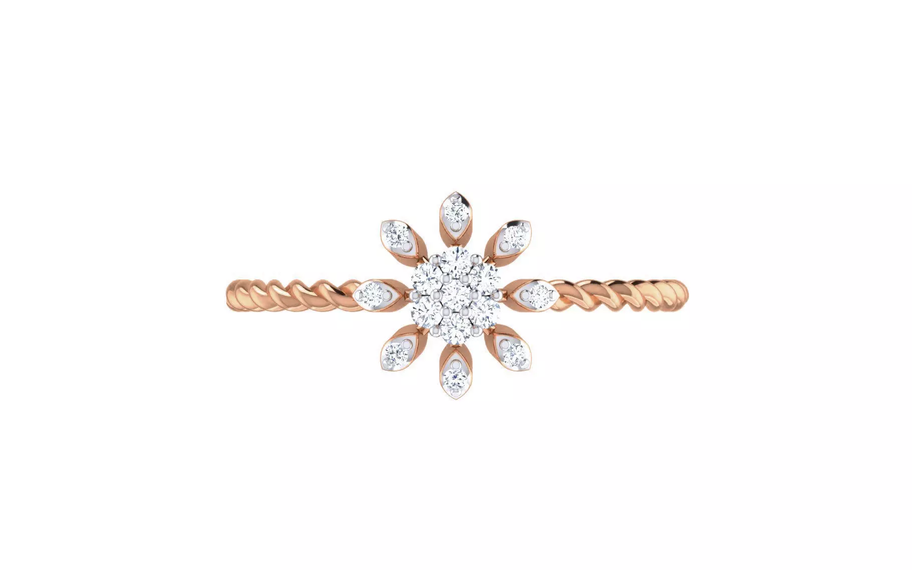 Ultra light wt Women Ring 3dm stl renders details 3D print model_0