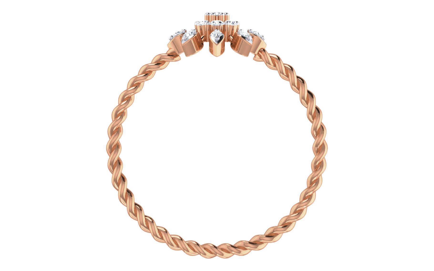 Ultra light wt Women Ring 3dm stl renders details 3D print model_3