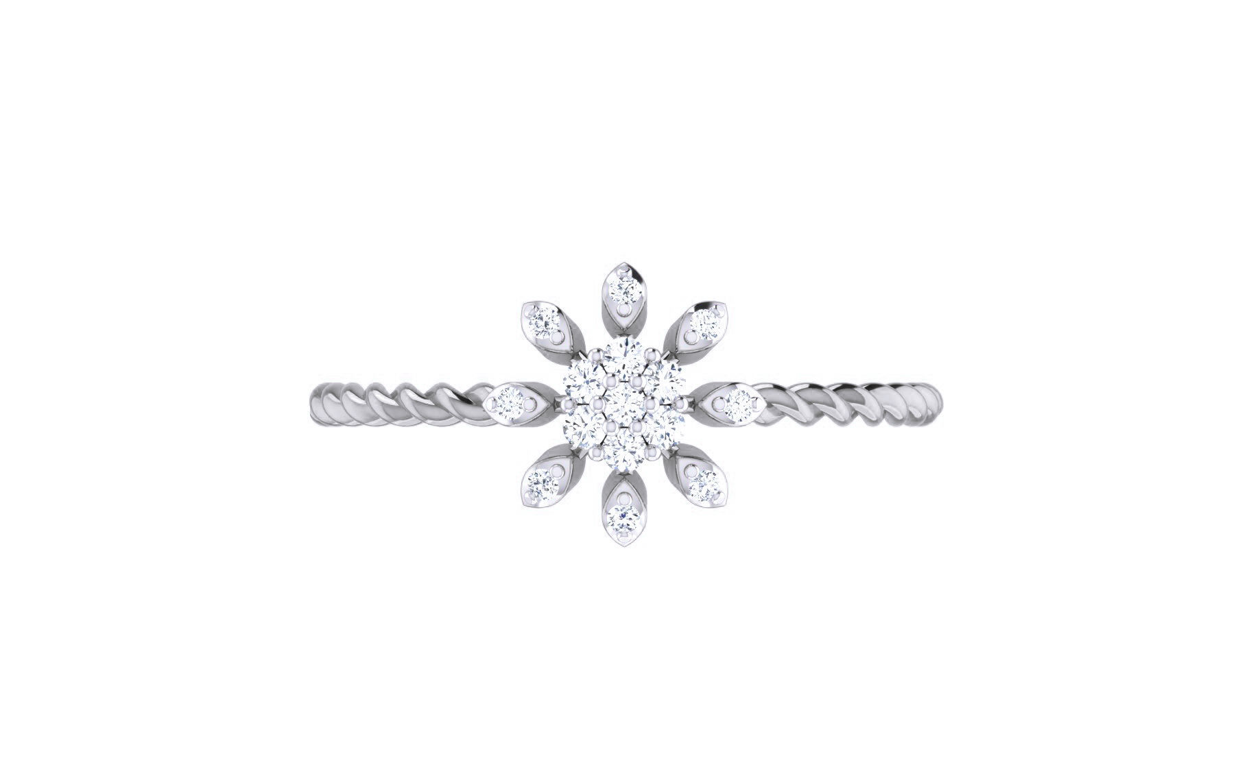 Ultra light wt Women Ring 3dm stl renders details 3D print model_8