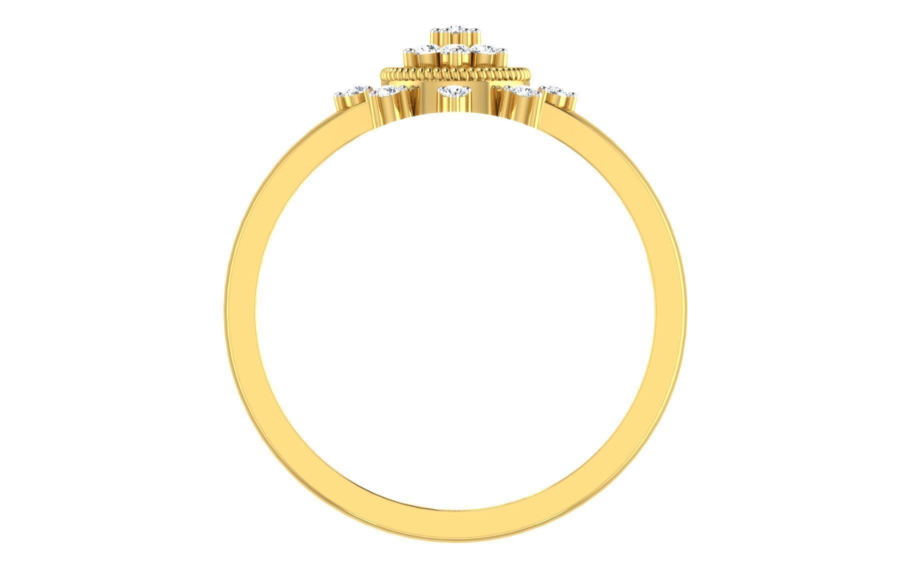 Ultra light wt Women Ring 3dm stl renders details 3D print model_10