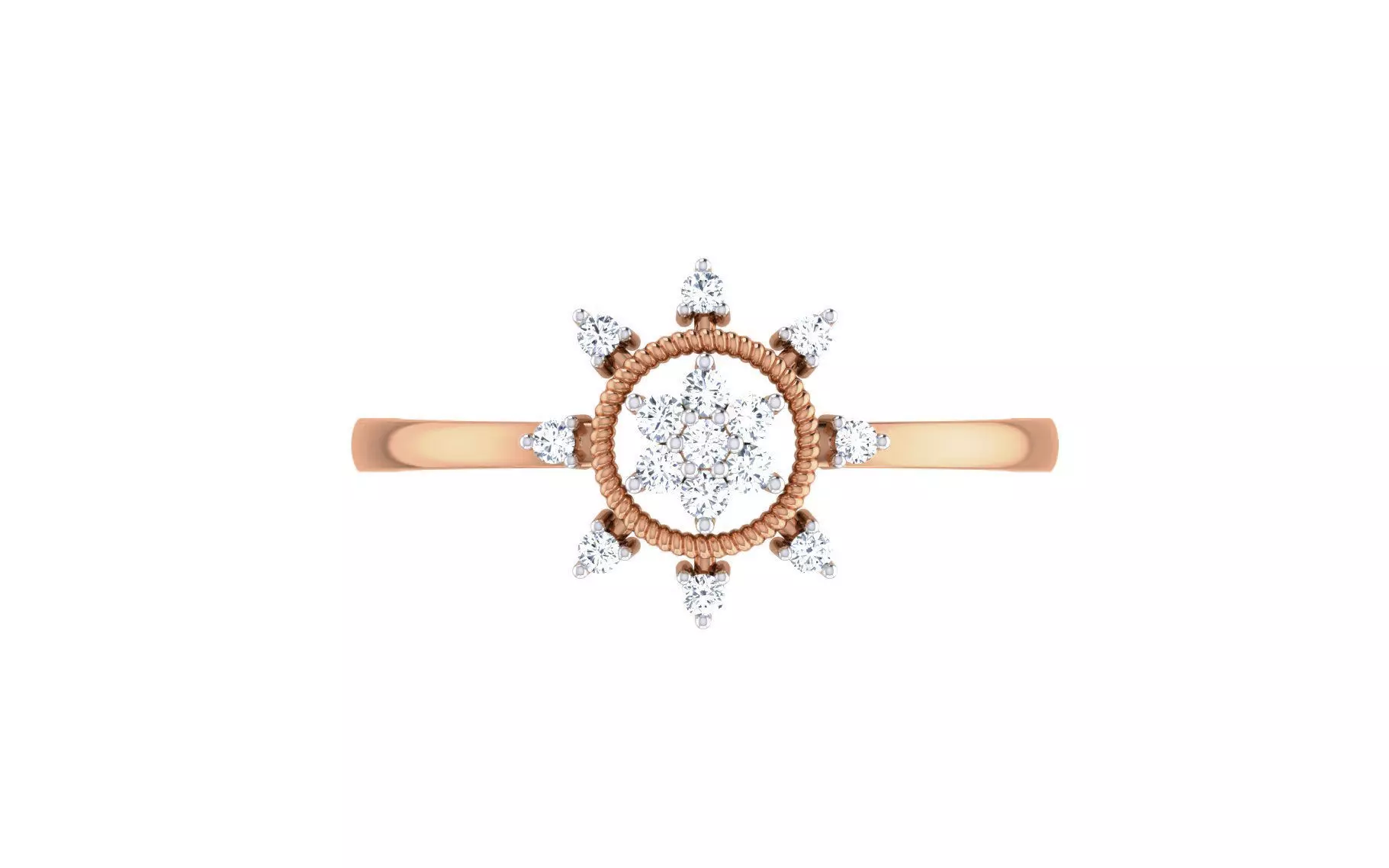 Ultra light wt Women Ring 3dm stl renders details 3D print model_0