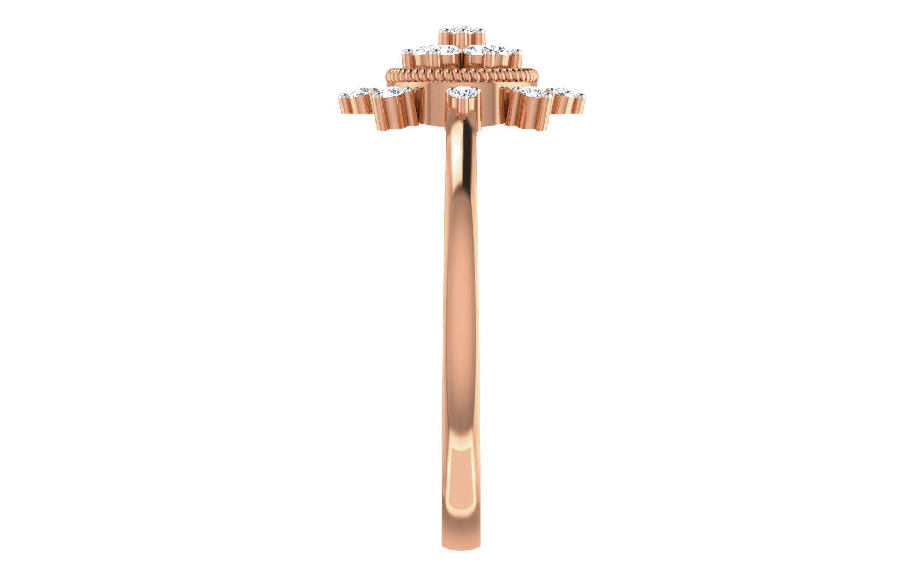 Ultra light wt Women Ring 3dm stl renders details 3D print model_9