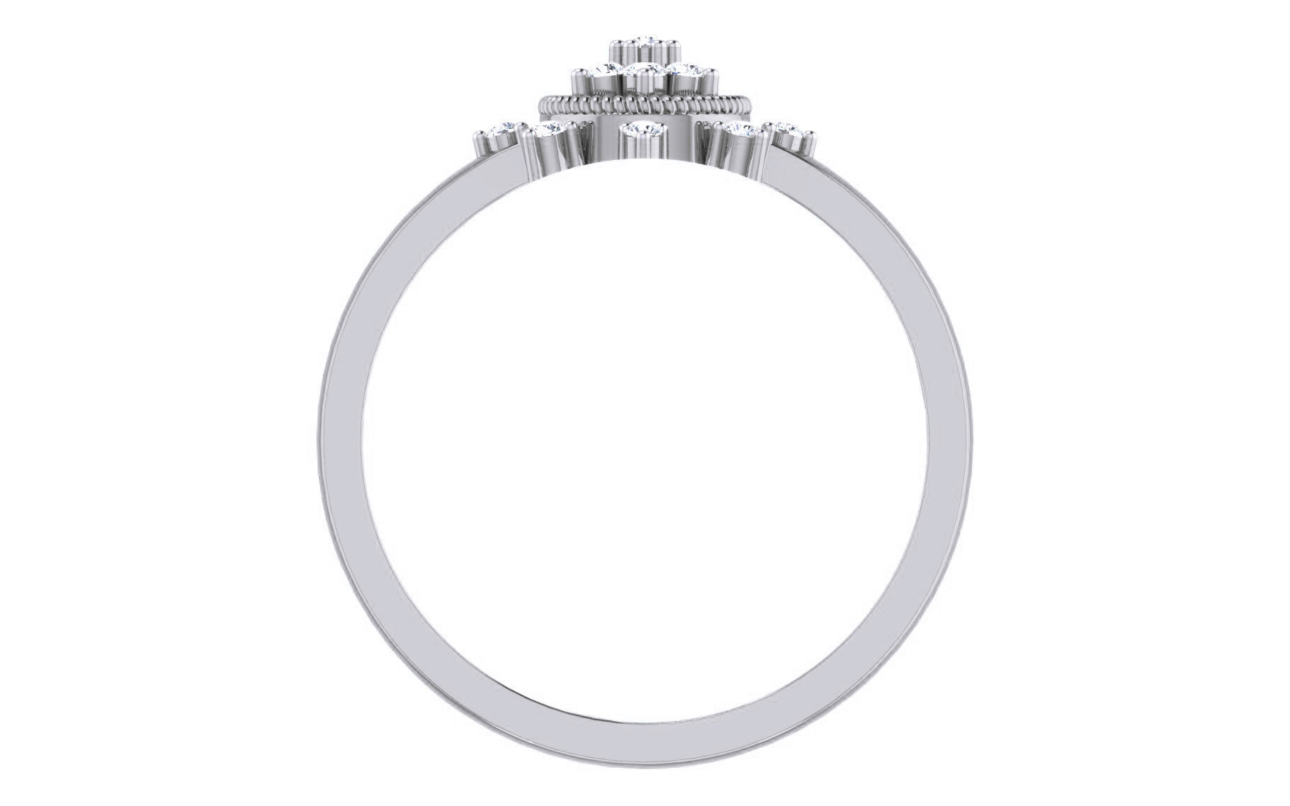 Ultra light wt Women Ring 3dm stl renders details 3D print model_8