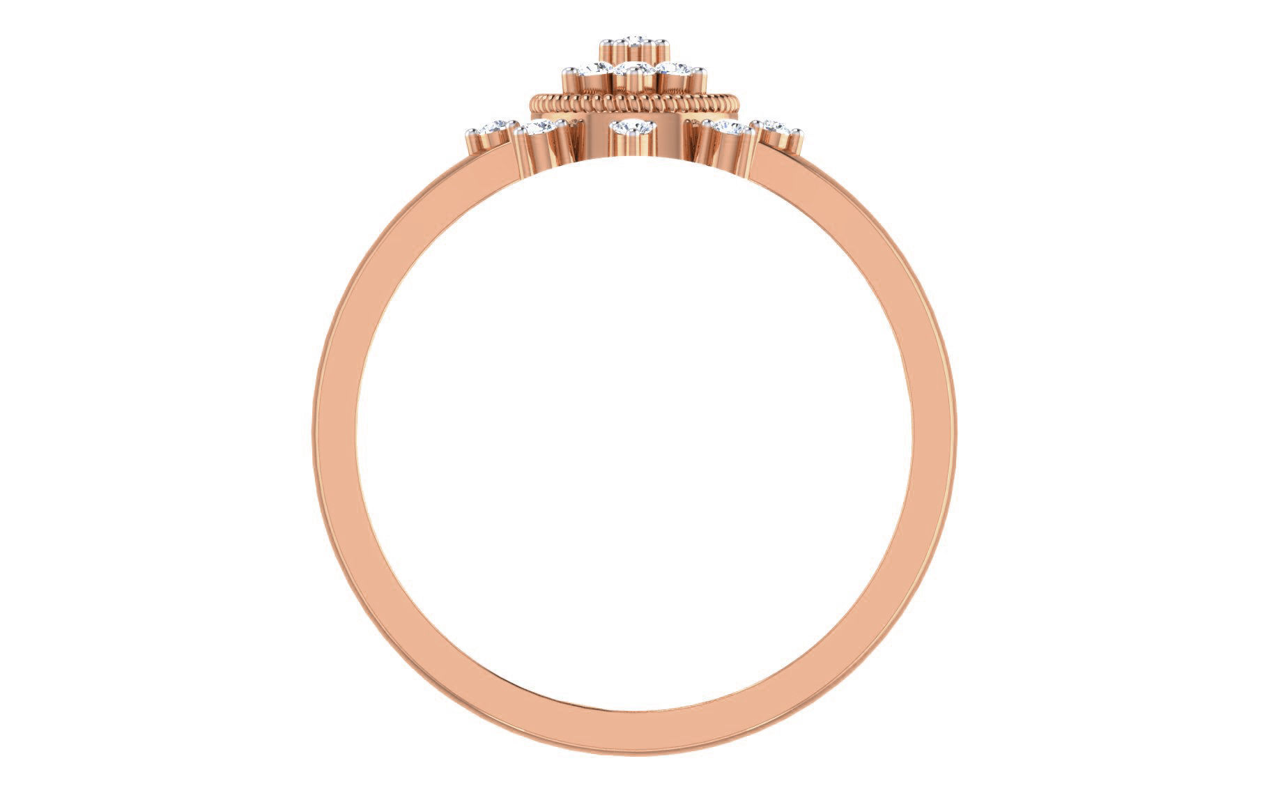 Ultra light wt Women Ring 3dm stl renders details 3D print model_6