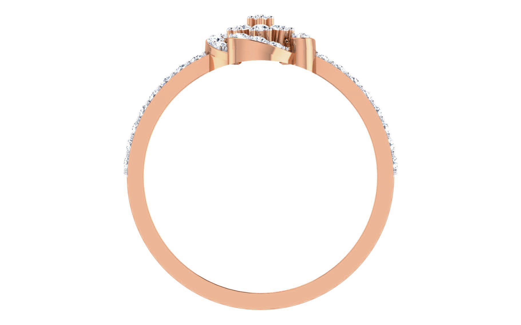 Ultra light wt Women Ring 3dm stl renders details 3D print model_6