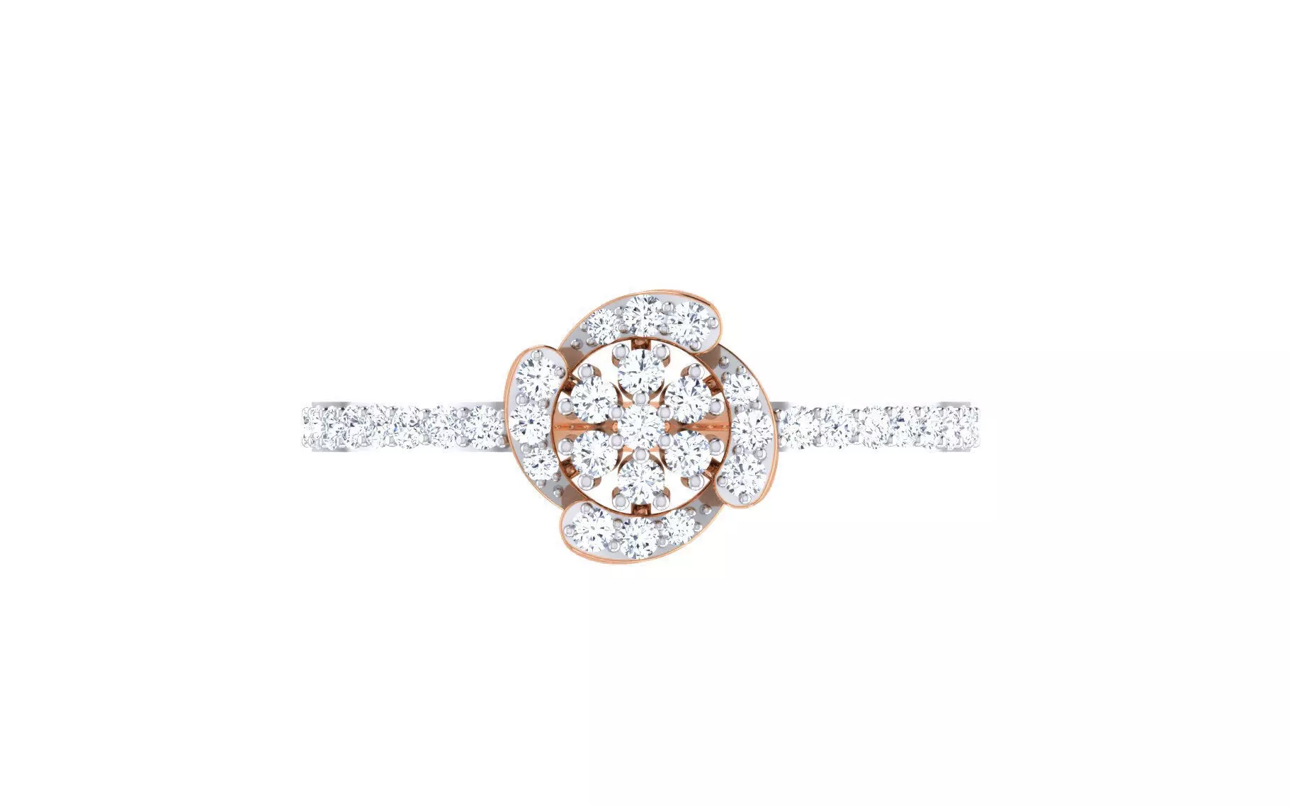 Ultra light wt Women Ring 3dm stl renders details 3D print model_0