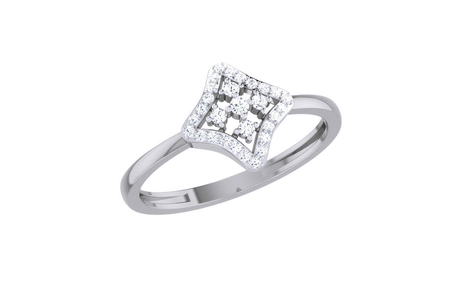 Ultra light wt Women Ring 3dm stl renders details 3D print model_2