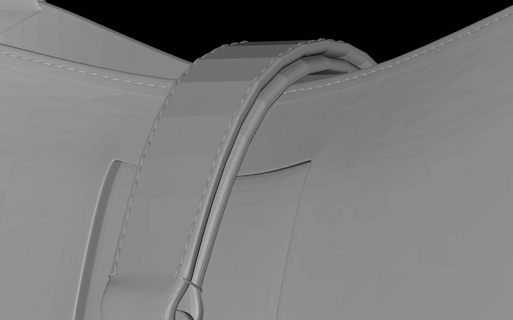 Jackie 1961 Medium Hobo stl 3D print model_9