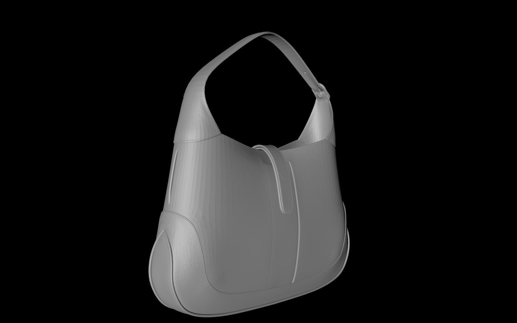Jackie 1961 Medium Hobo stl 3D print model_5
