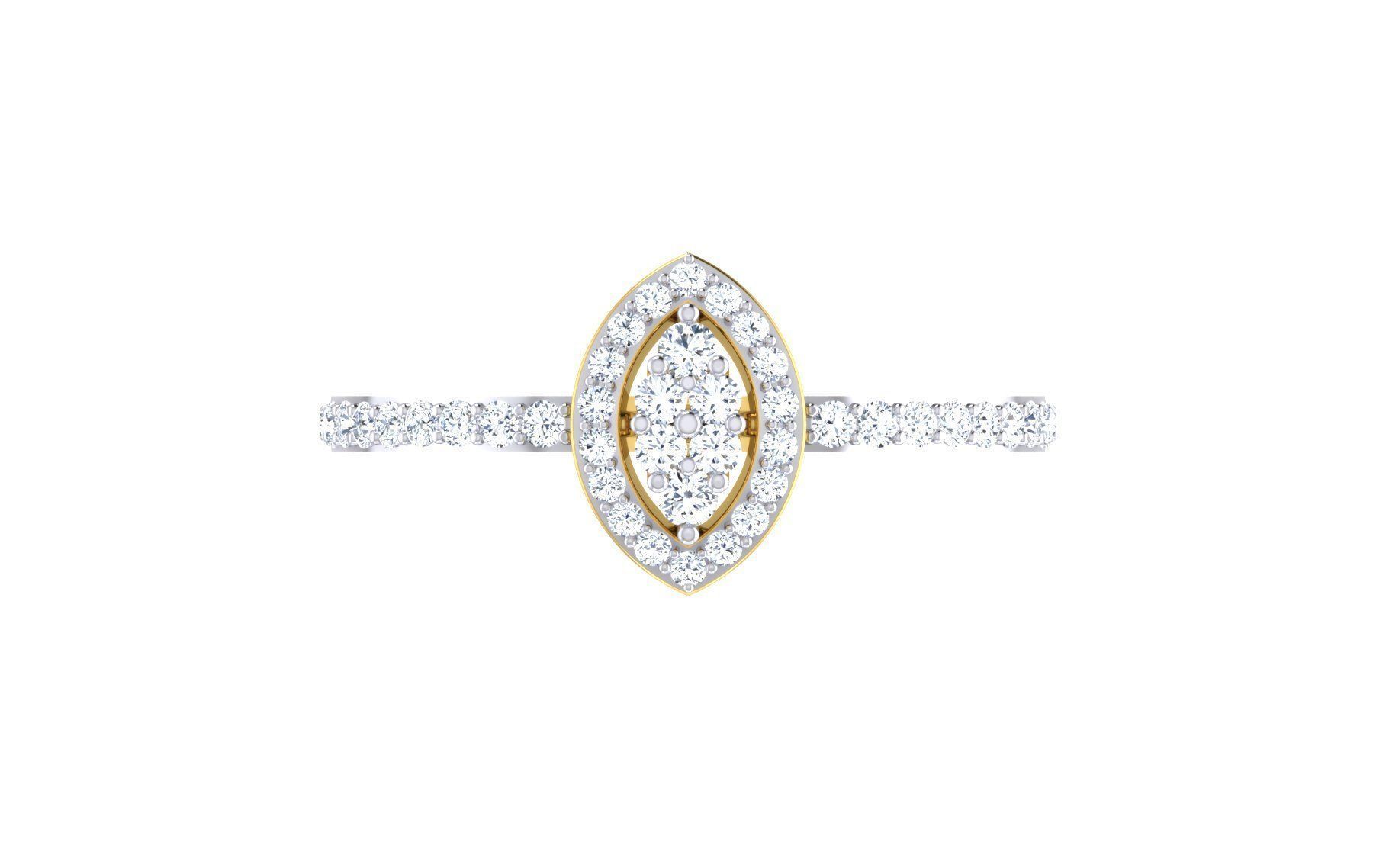 Ultra light wt Women Ring 3dm stl renders details 3D print model_9