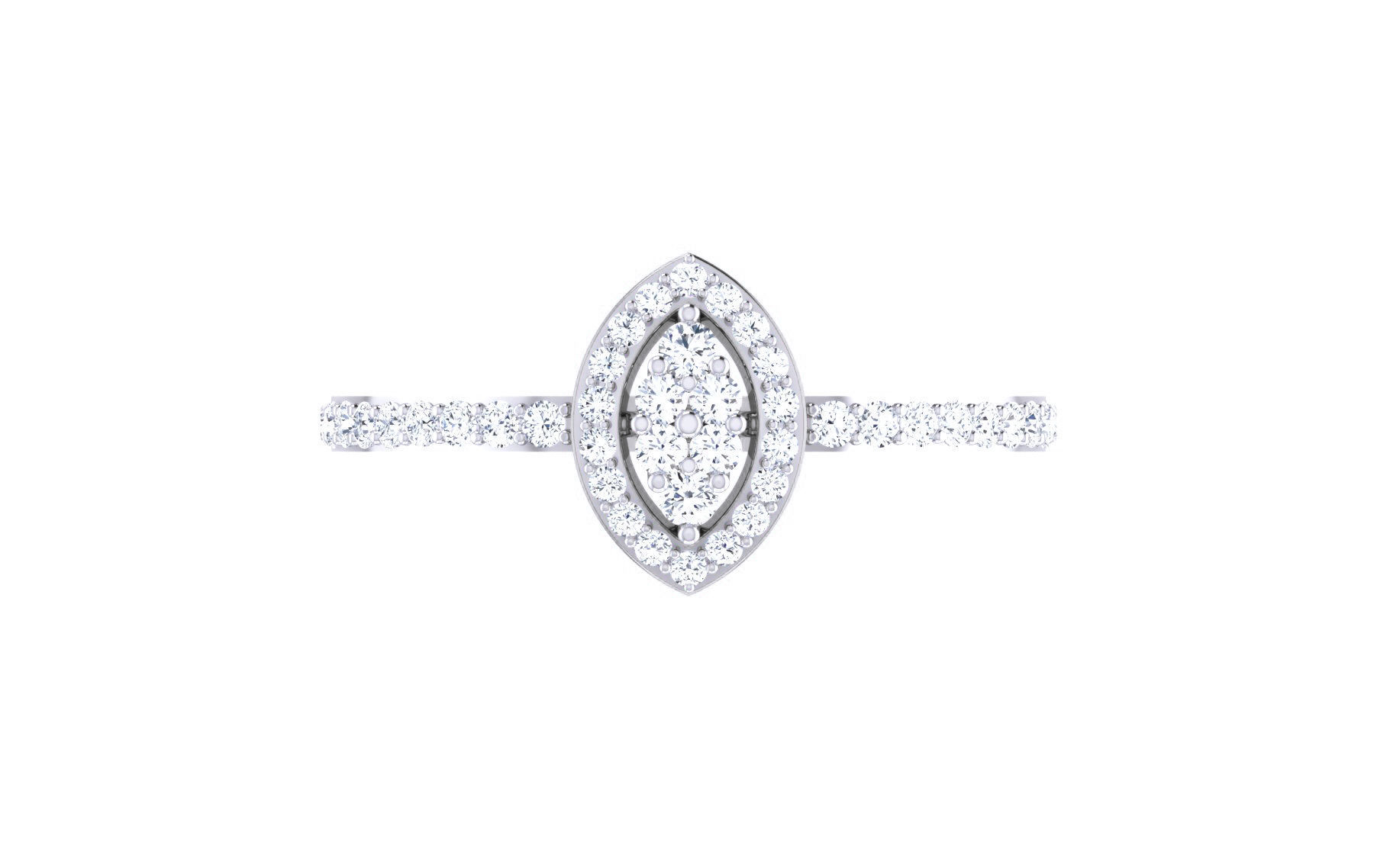 Ultra light wt Women Ring 3dm stl renders details 3D print model_5