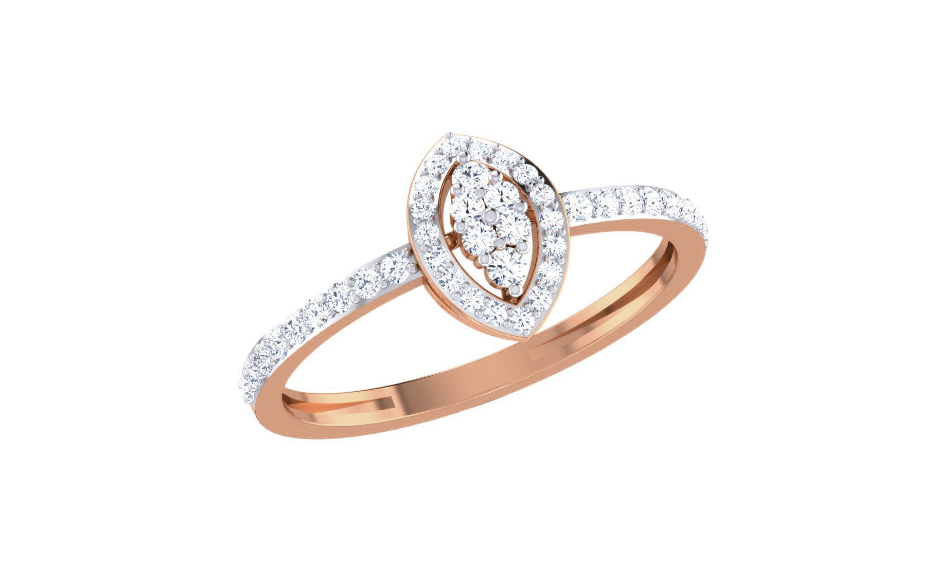 Ultra light wt Women Ring 3dm stl renders details 3D print model_2