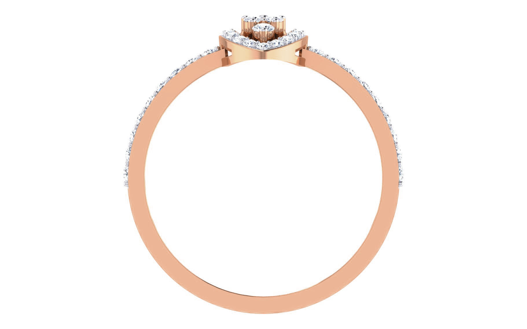 Ultra light wt Women Ring 3dm stl renders details 3D print model_8