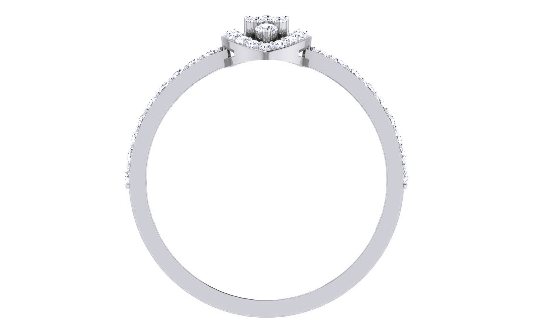 Ultra light wt Women Ring 3dm stl renders details 3D print model_7