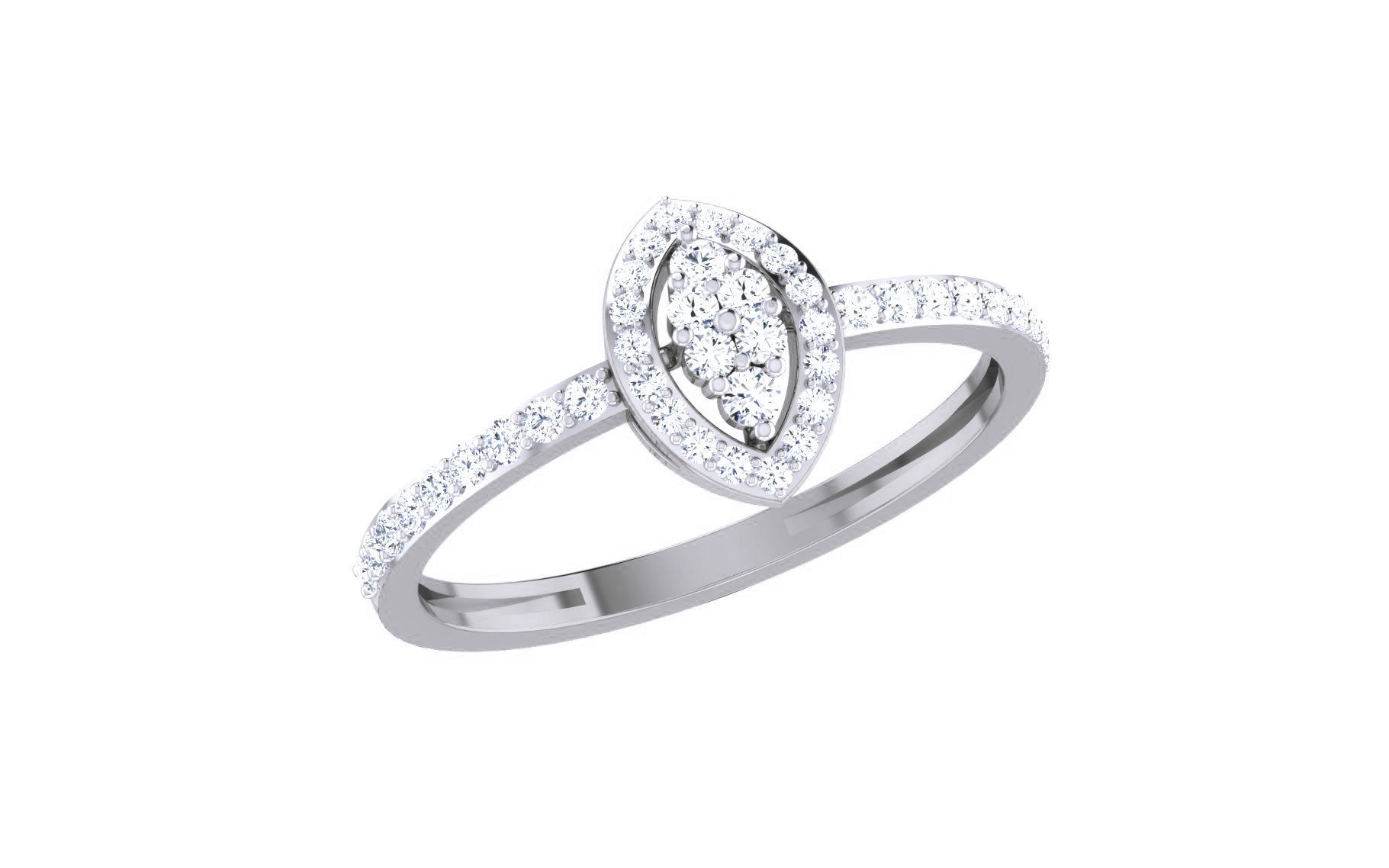 Ultra light wt Women Ring 3dm stl renders details 3D print model_3