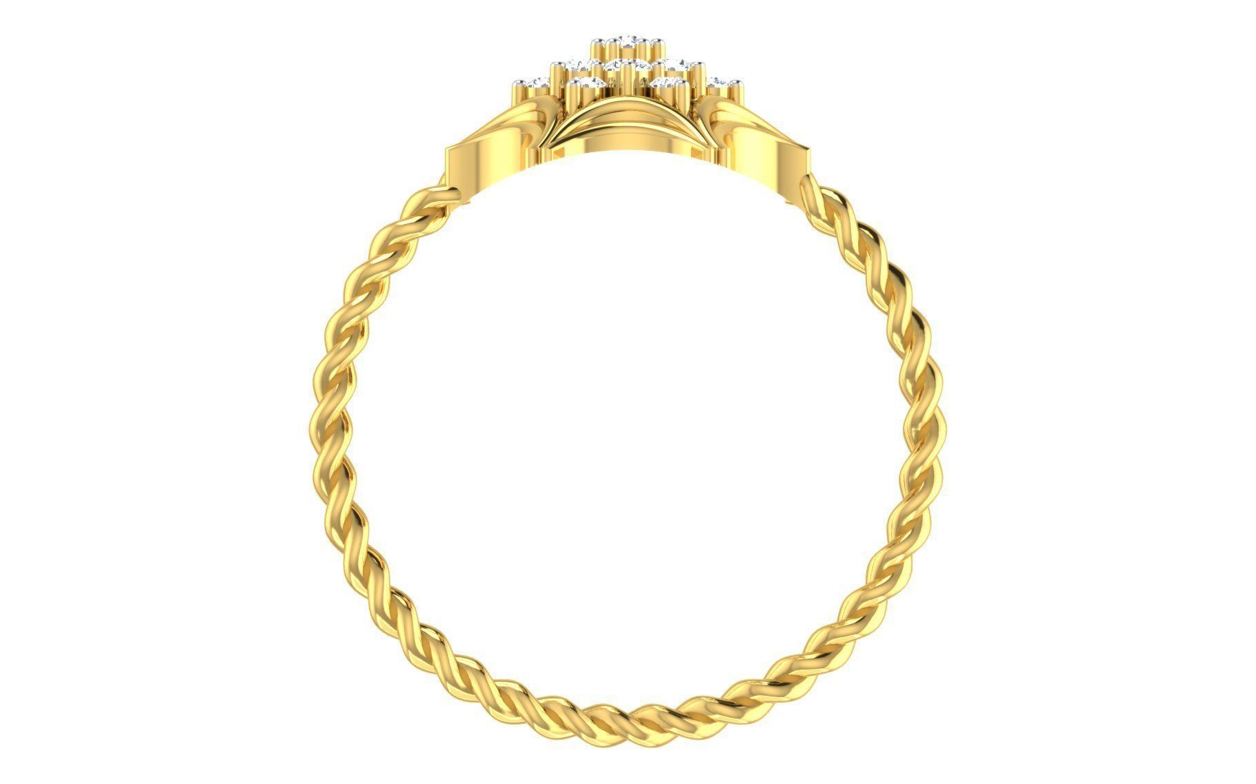 Ultra light wt Women Ring 3dm stl renders details 3D print model_10