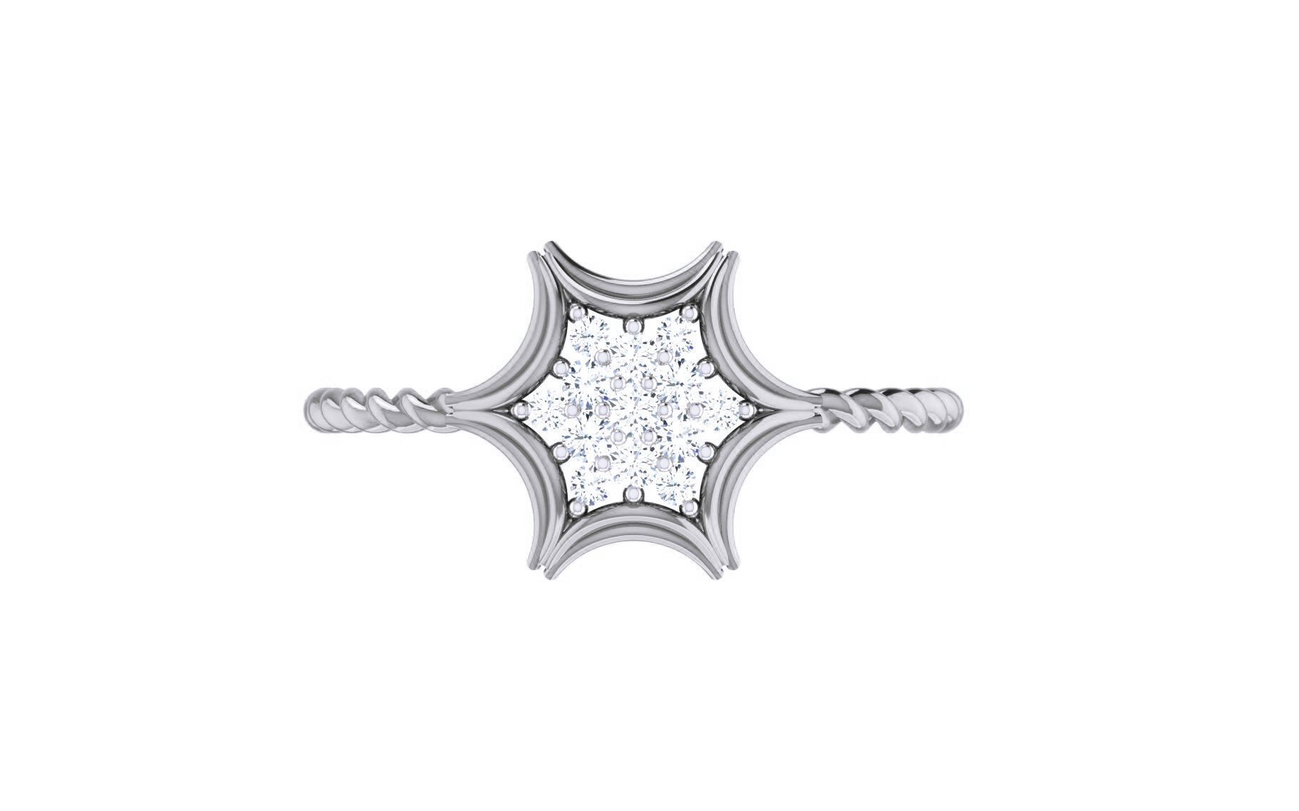 Ultra light wt Women Ring 3dm stl renders details 3D print model_6