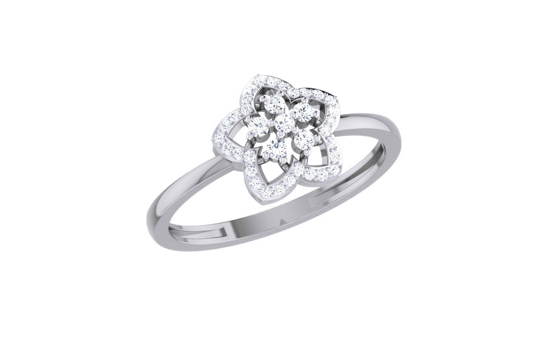 Ultra light wt Women Ring 3dm stl renders details 3D print model_3