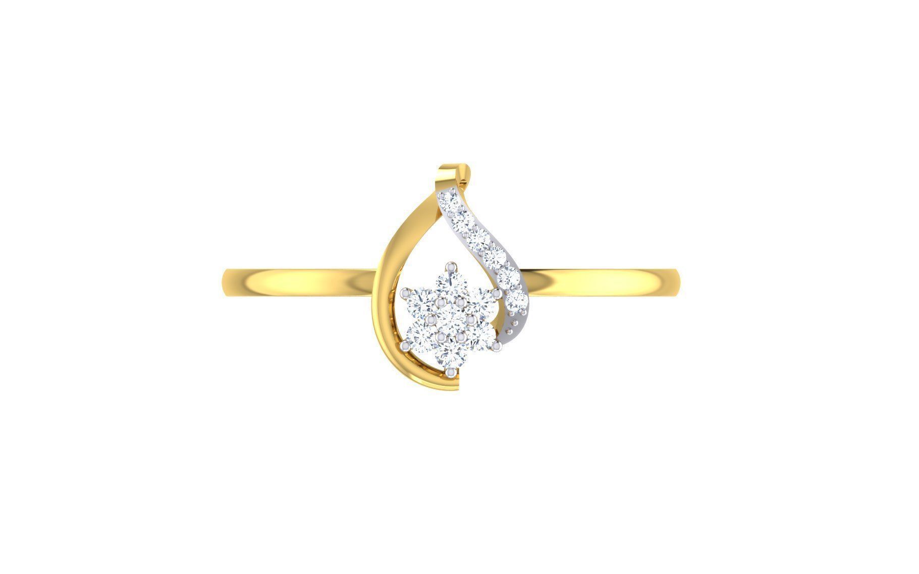 Ultra light wt Women Ring 3dm stl renders details  3D print model_4