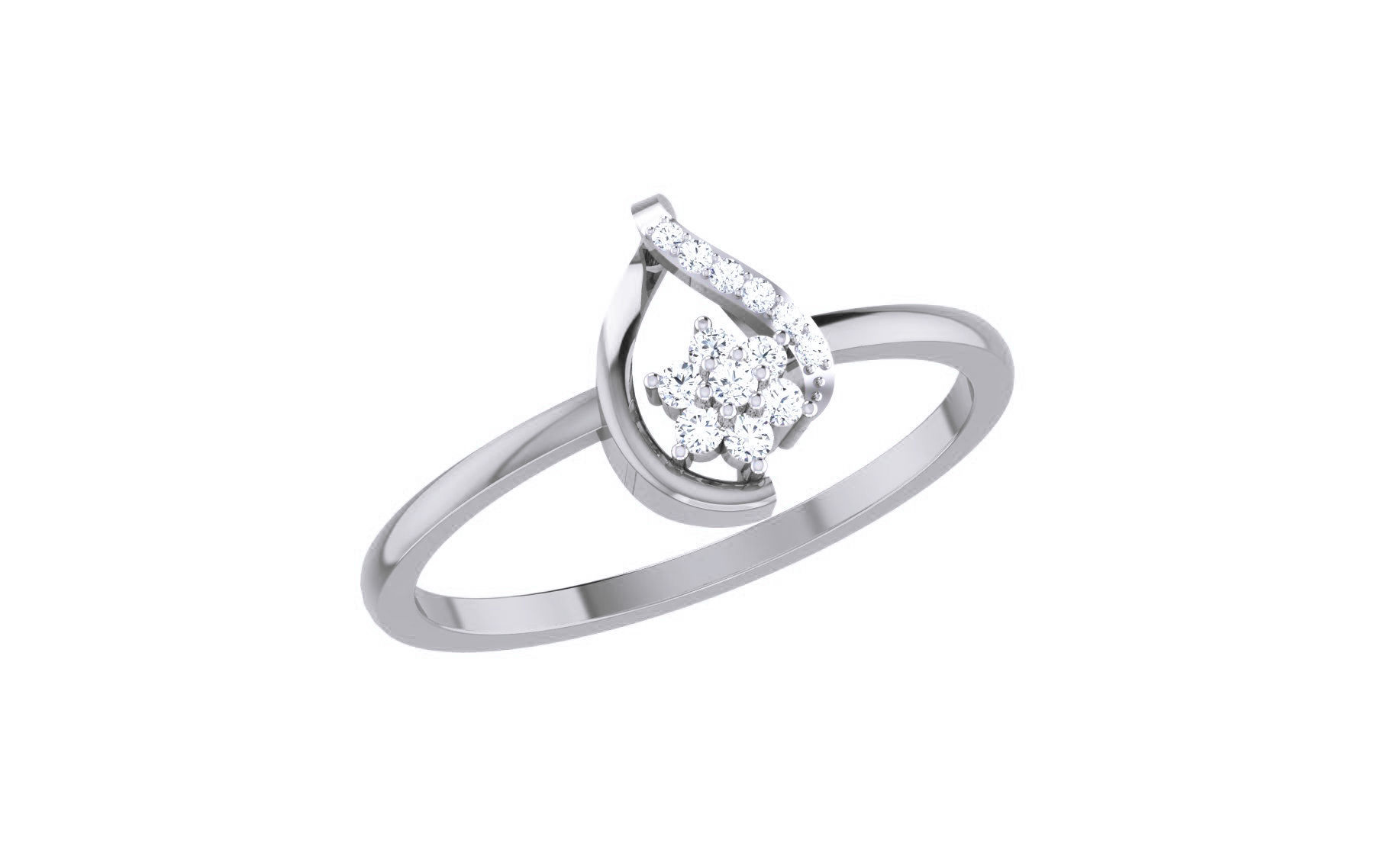 Ultra light wt Women Ring 3dm stl renders details  3D print model_2