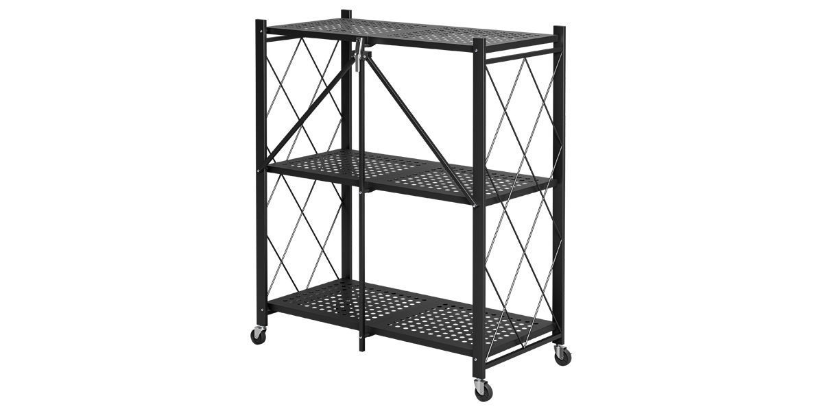 Floor Metal Rack 3D model_1
