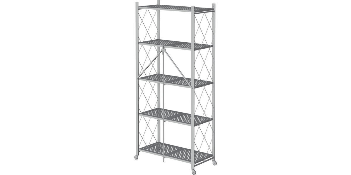 Floor Metal Rack 3D model_13