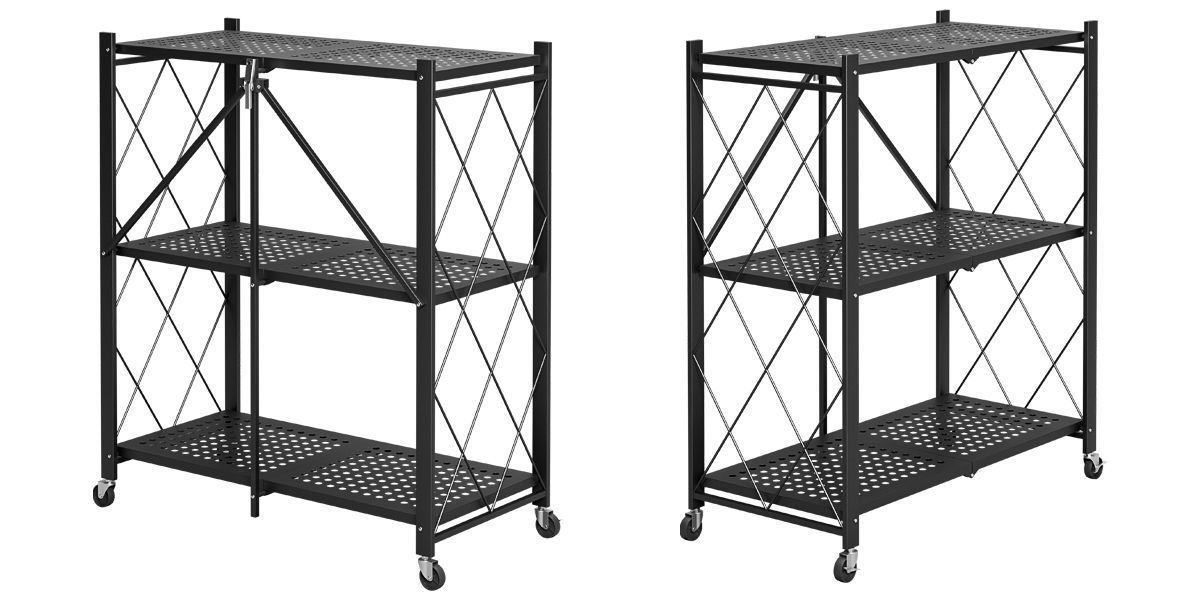 Floor Metal Rack 3D model_2