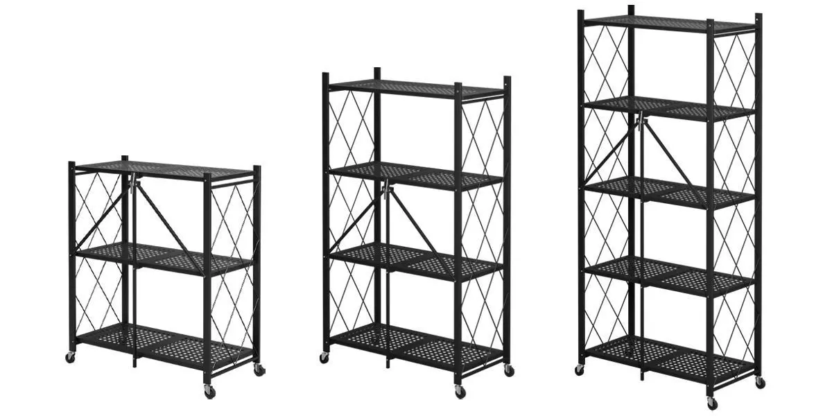 Floor Metal Rack 3D model_0