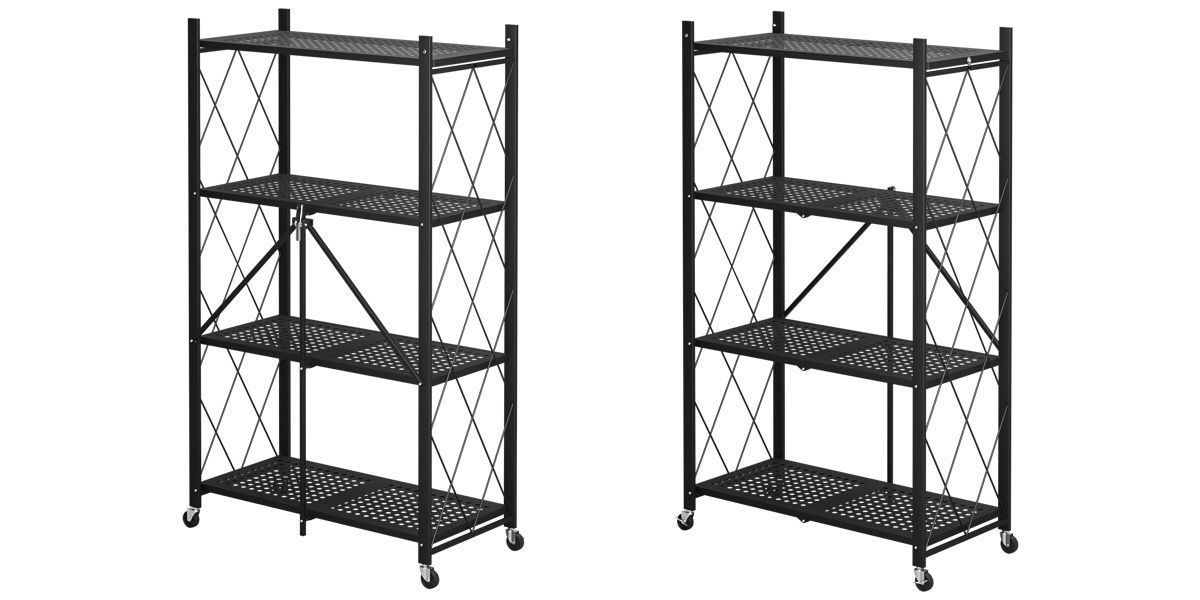 Floor Metal Rack 3D model_6