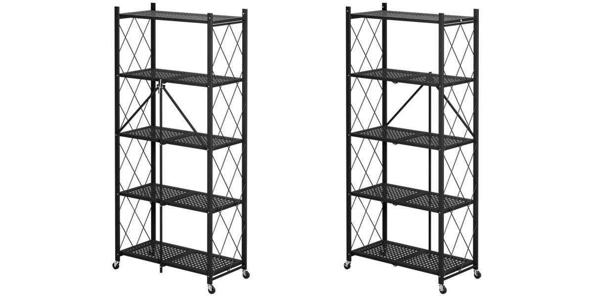 Floor Metal Rack 3D model_10