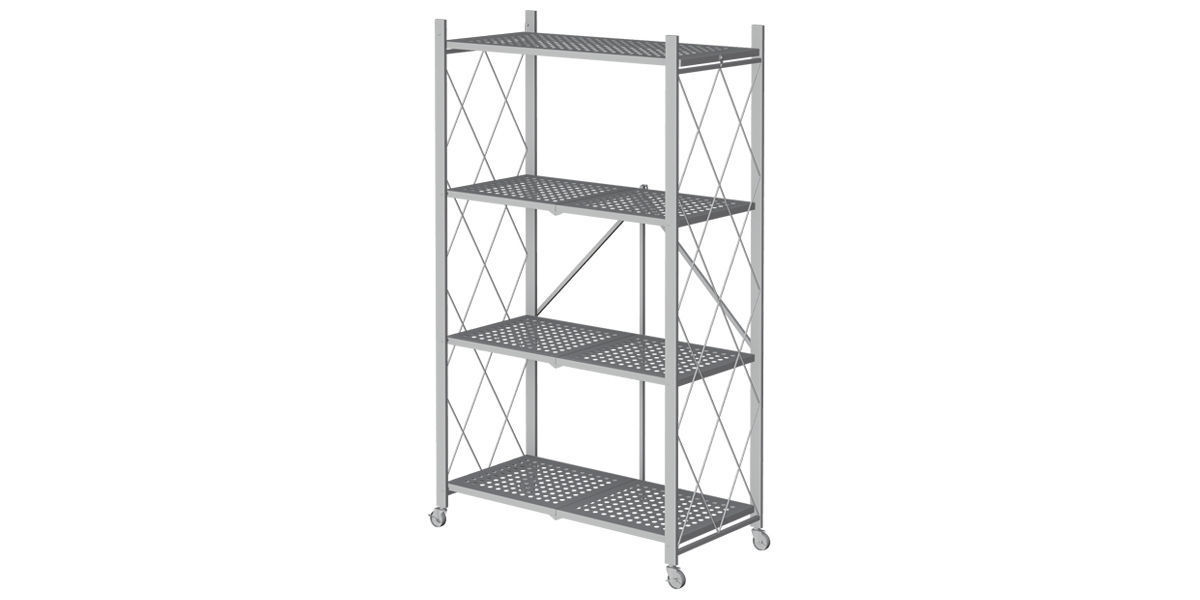Floor Metal Rack 3D model_8