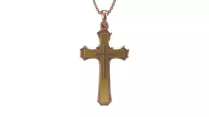 Cross pendant 9   3D print model