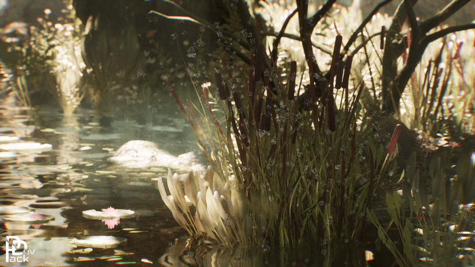 Swamp Environment 42 Assets Low-poly 3D model_11