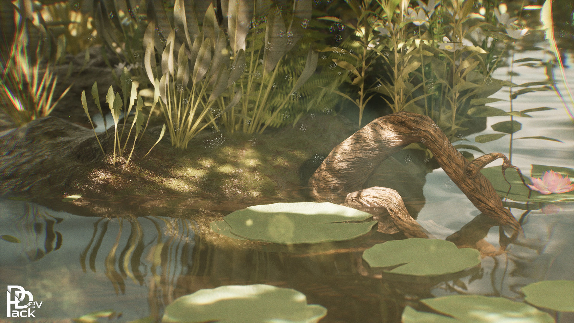 Swamp Environment 42 Assets Low-poly 3D model_1