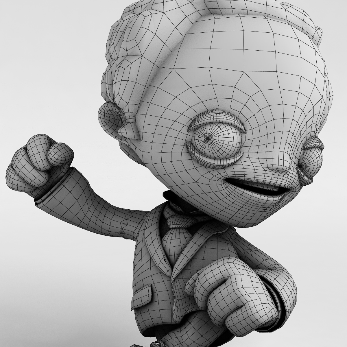 Kid 3 rigged 3D model_10