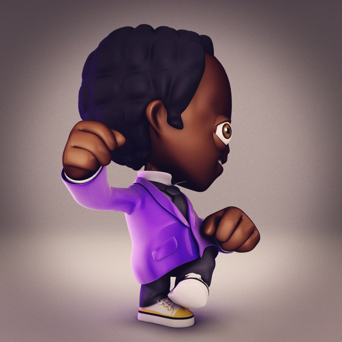 Kid 3 rigged 3D model_2
