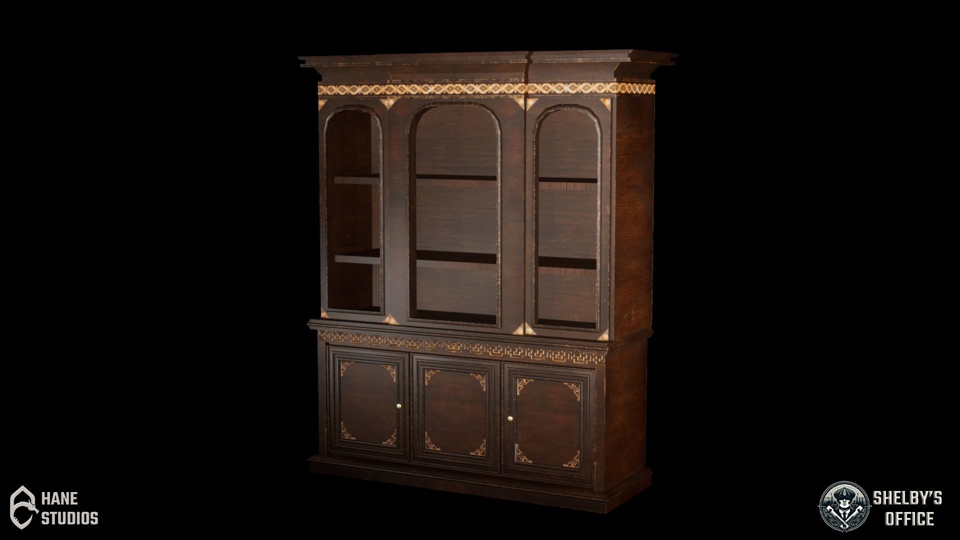 Vintage Stool - Classic Low-poly 3D model_2