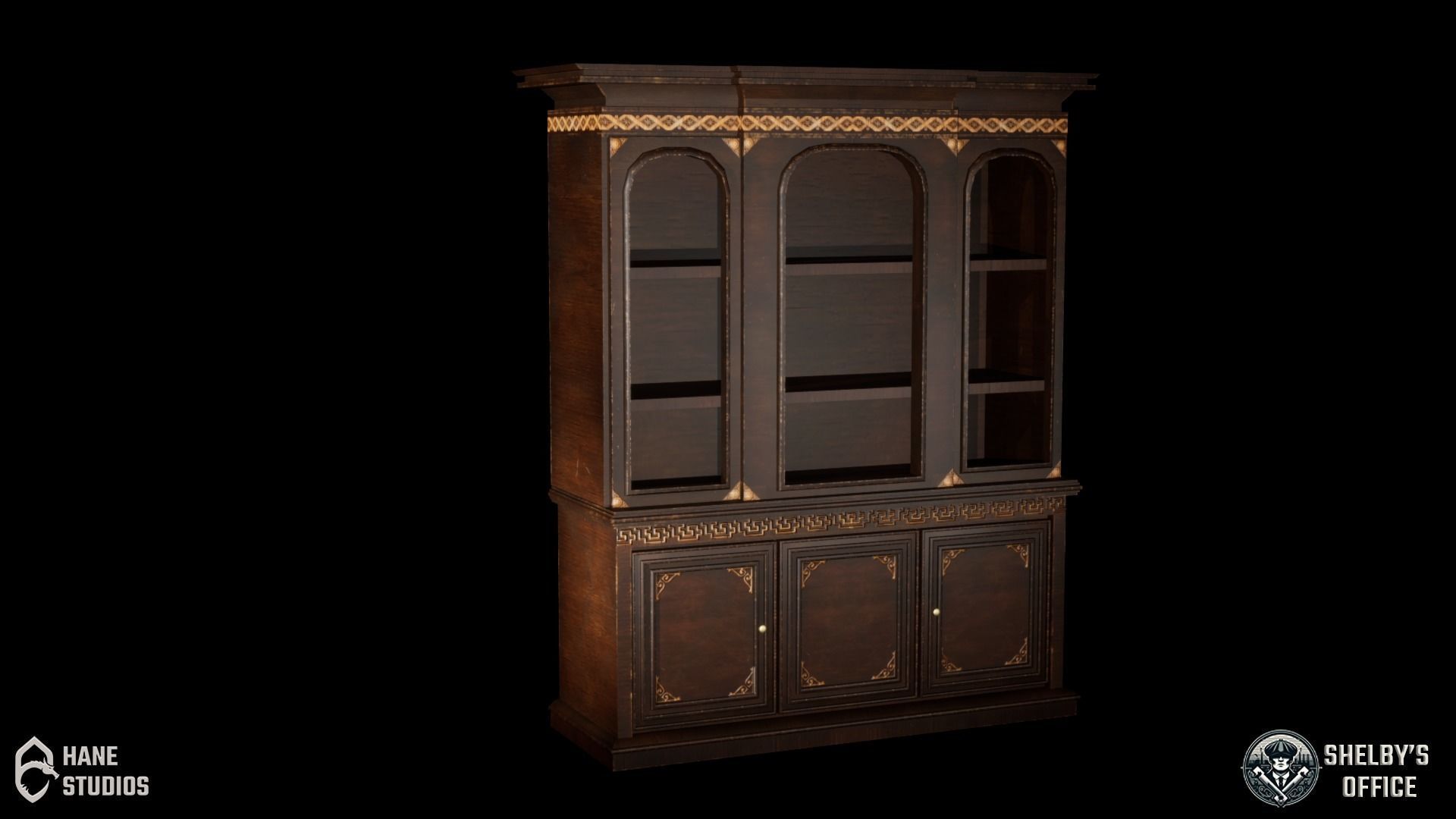 Vintage Stool - Classic Low-poly 3D model_1